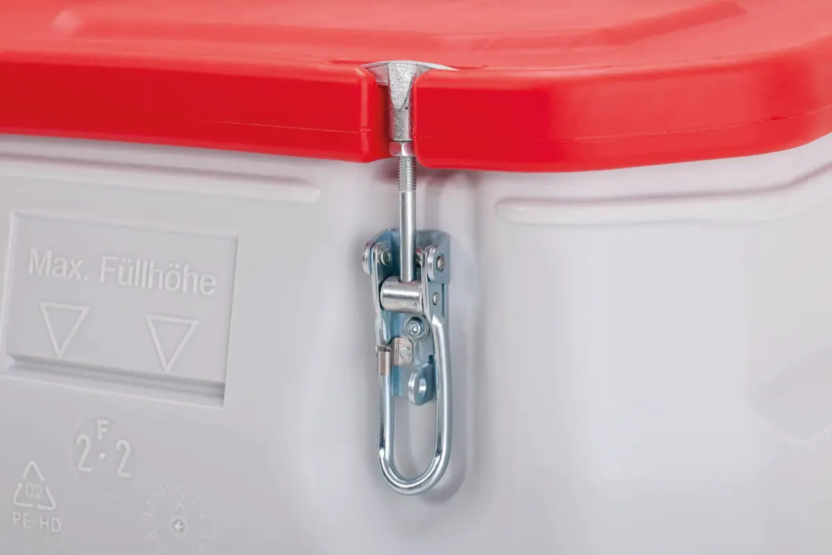 CEMO Mobil-Box 250 l, rot, Gefahrstoffbehälter wasserdicht