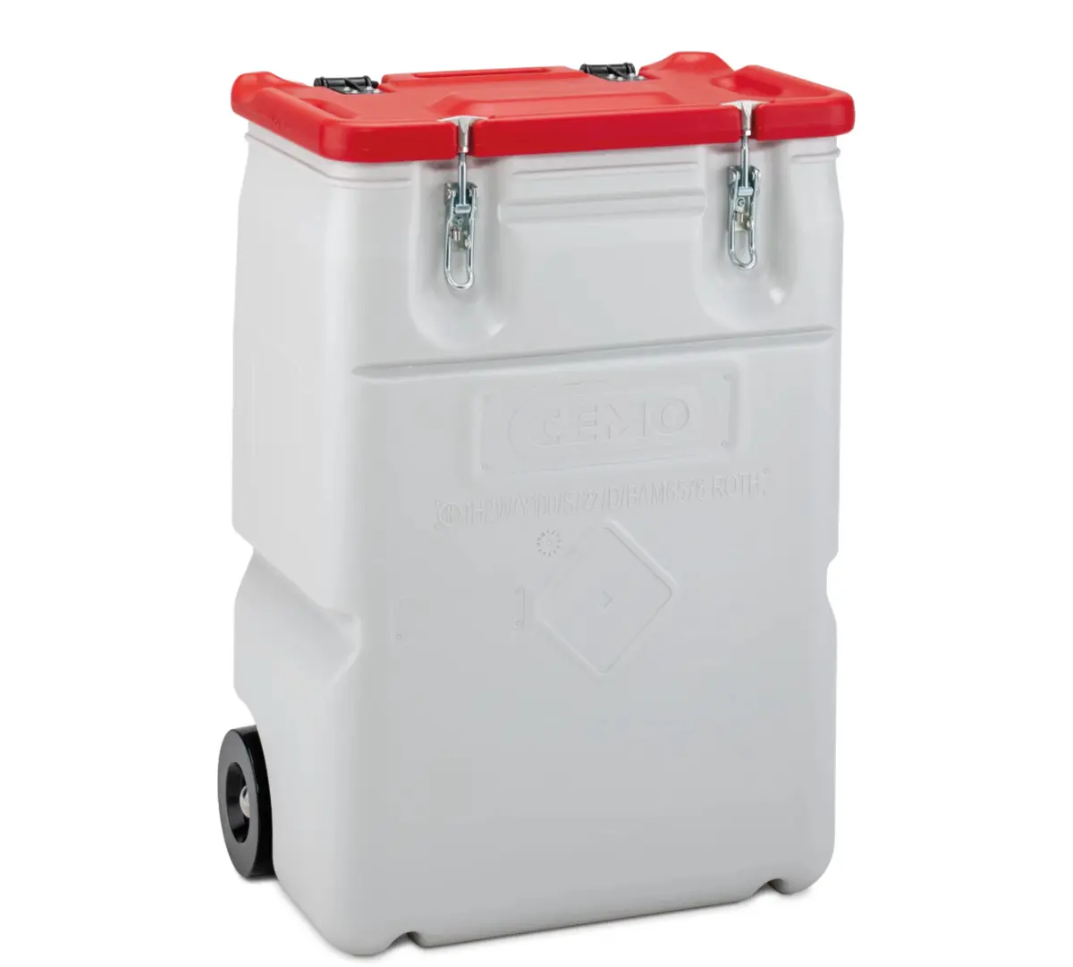 CEMO Mobil-Box 170 l, rot, Gefahrstoffbehälter wasserdicht