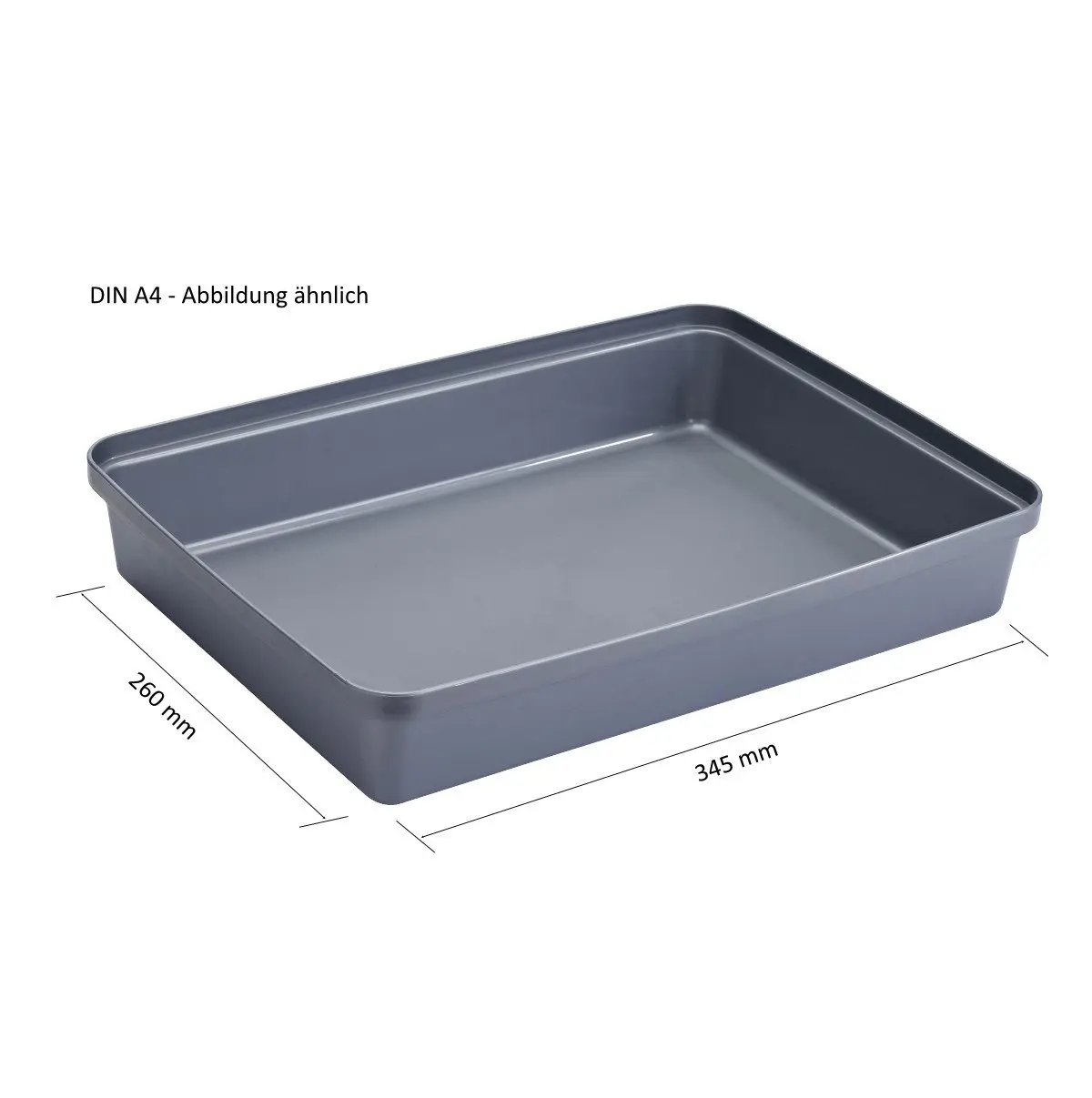 Square Organizer Aufbewahrungsbox A4, metallic