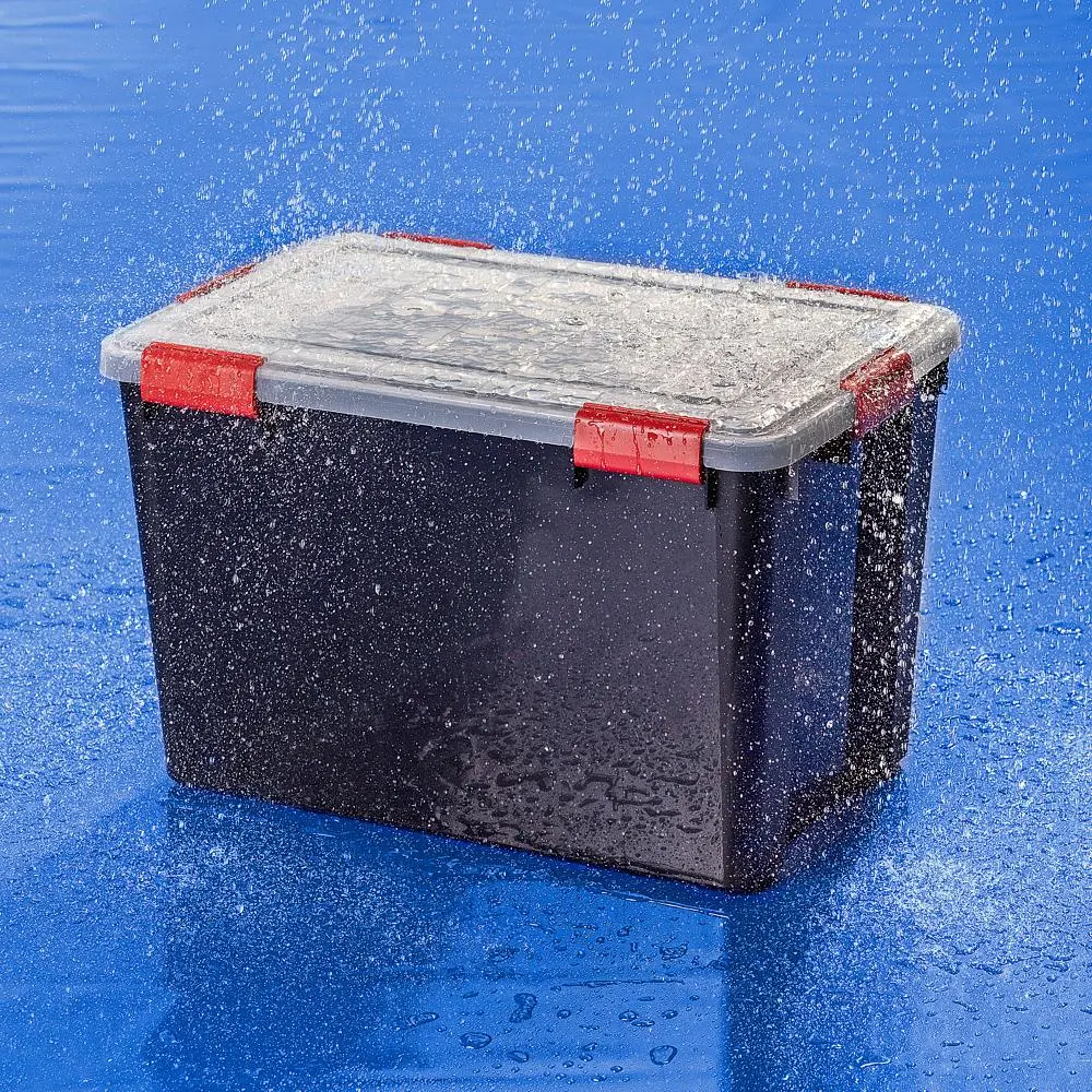 IRIS All-Weather-Box, 70L, wasserdichte Kunststoffbox, transparent