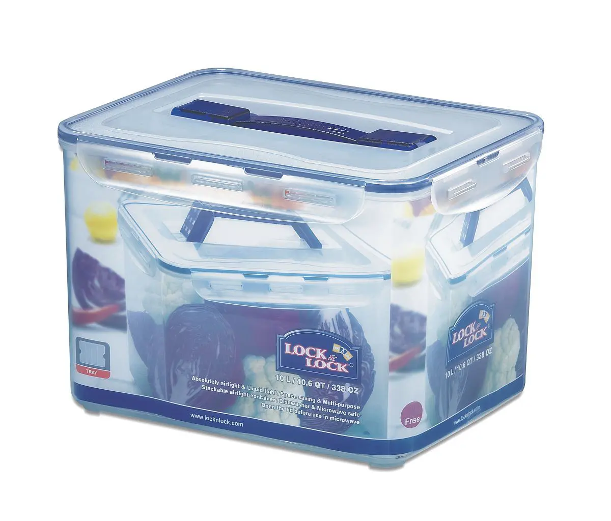 Lock & Lock 10 Ltr. (hoch) wasserdichte Vorratsdose für Lebensmittel