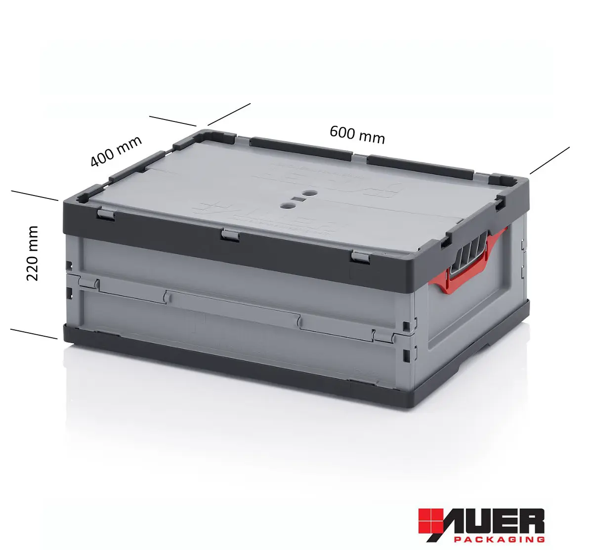 AUER Faltbox mit Deckel 40 x 30 x 32 cm, 29 Liter