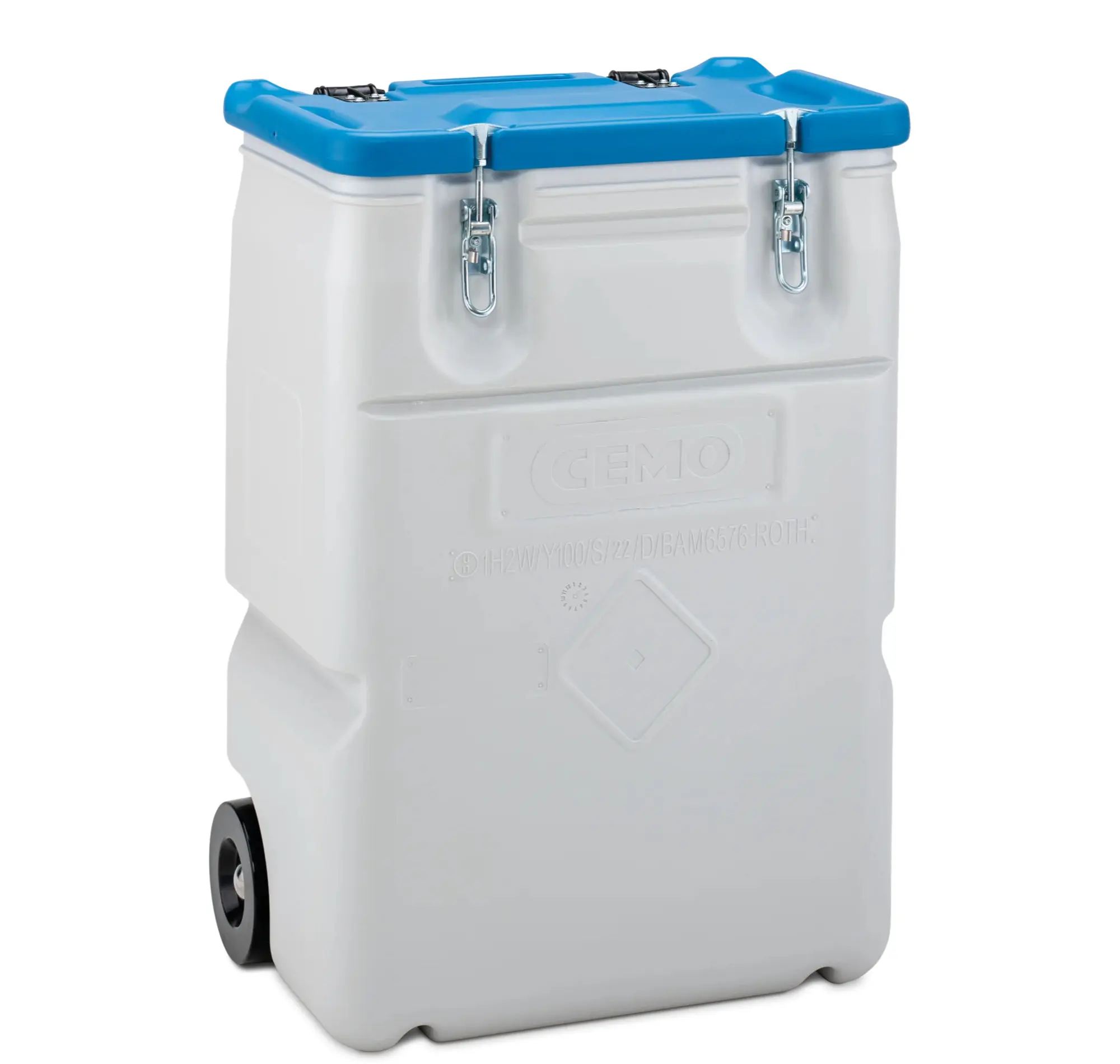CEMO Mobil-Box 170 l, blau, Gefahrstoffbehälter wasserdicht