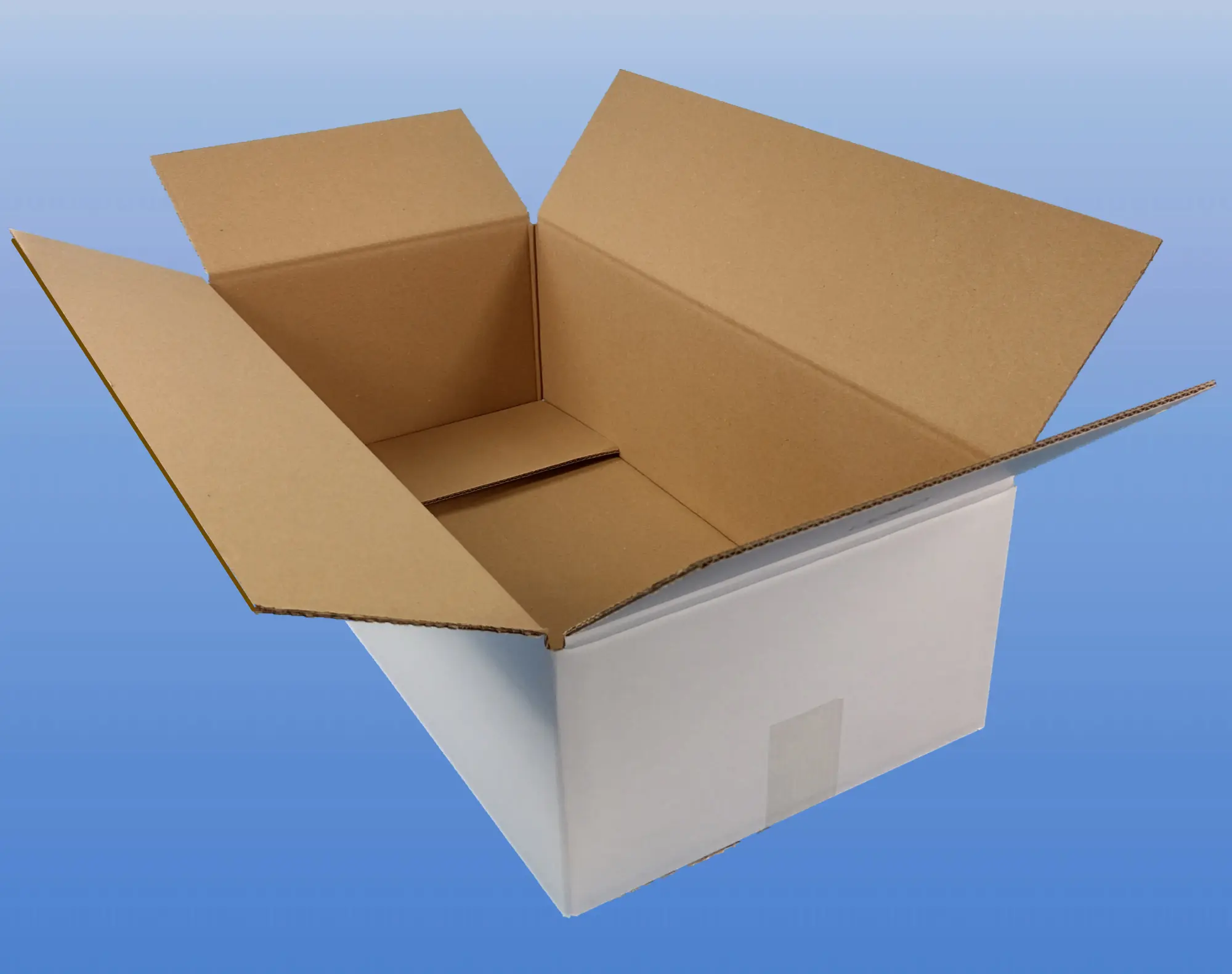 Weißer Versandkarton CD425, 545x270x153 mm