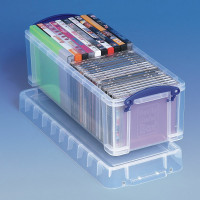 Really Useful Box 6,5 Liter in der CDs und DVDs aufbewahrt werden