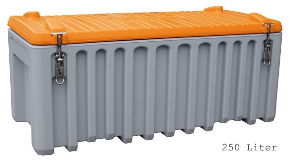 CEMO Transportbox 250 Liter grau/orange