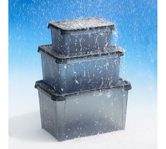 SmartStore DRY drei Größen wasserdichte Boxen im strömenden Regen
