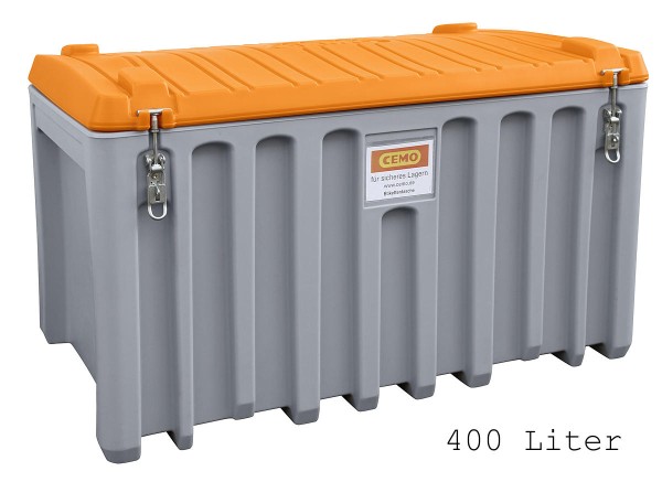 CEMO Transportbox 400 Liter grau/orange