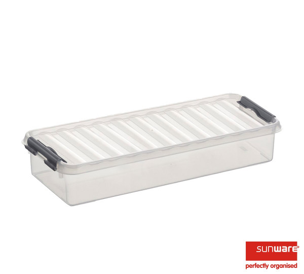 Q-line Box 2,5L, transparent/metallic, 388x142x65 mm